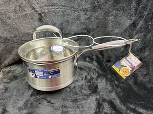 David Burke Gourmet Pro Stature EZ Strain 2.5 qt Saucepan Lid NWT - Picture 1 of 5
