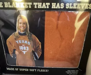 NIB Collegiate Snuggie UNIVERSITY OF TEXAS LONGHORNS 68"×55" Limited Edition! - Picture 1 of 8
