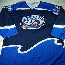 NOS NWT Richmond Riverdogs UHL Minor League Hockey Jersey Size Mens 3XL OT Sport