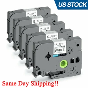 5PK TZ-231 TZe-231 PT-D210 Compatible Label Maker Tape 12mm for Brother P-Touch - Imagen 1 de 12