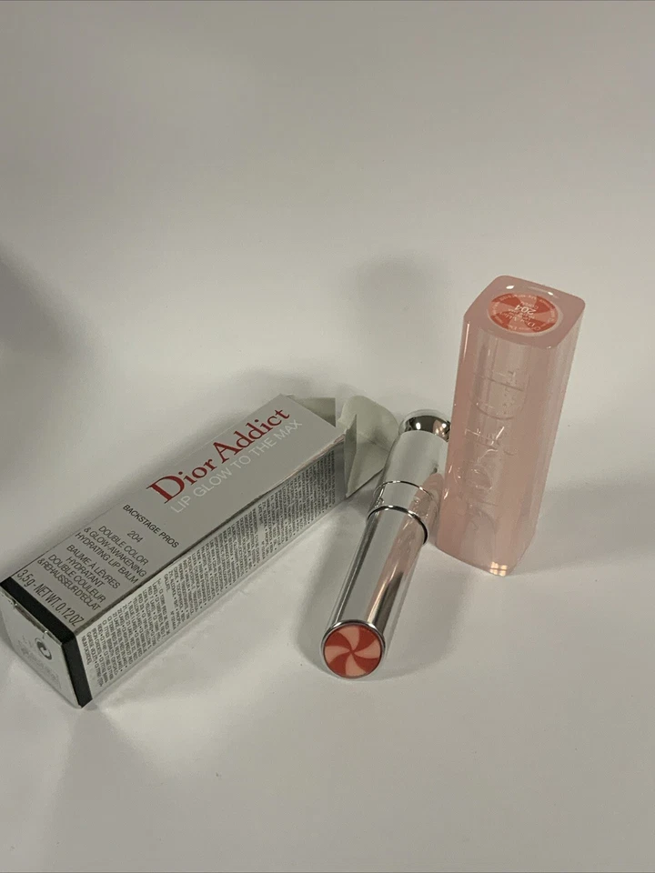 Dior Addict lip Glow To The Max 204 Coral Hydrating Lip Balm New & Boxed