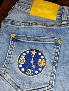 Authentic Chanel Timeless Woman's Jeans Size 27 - Picture 1 of 16