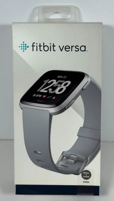 Fitbit Versa (FB504SRGY) Silver Aluminum Fitness Activity SmartWatch Sizes S & L - Image 1 of 4