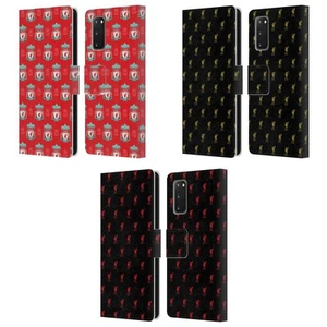 LIVERPOOL FC LFC CREST & LIVER BIRD PATTERNS PU LEATHER BOOK CASE FOR SAMSUNG 1 - Picture 1 of 9