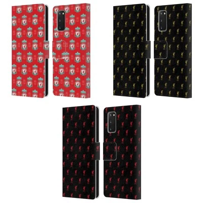 LIVERPOOL FC LFC CREST & LIVER BIRD PATTERNS PU LEATHER BOOK CASE FOR SAMSUNG 1 - Image 1 of 4