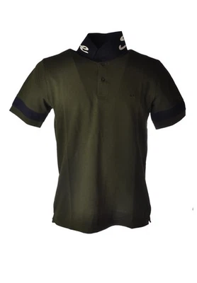 polo manica corta collo con stampa da Uomo SUN68 Taglia M Colore Verde - Immagine 1 di 3