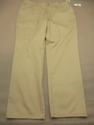 NUEVO CON ETIQUETAS JONES NEW YORK Talla 16 Mujer Beige Mezcla de Algodón Elastizado Caquis Pantalones 950 Foto 1 de 4