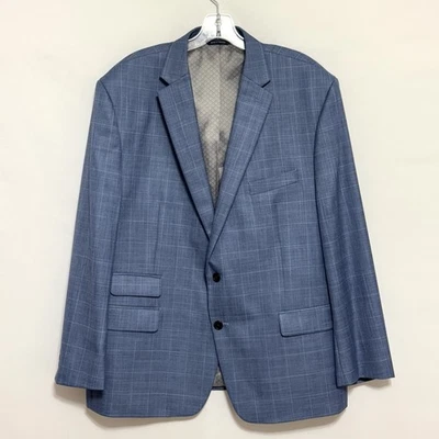 Ralph Lauren RRL Blazer Mens 48R Blue Plaid Windowpane Sport Coat Jacket NWOT - Image 1 of 4