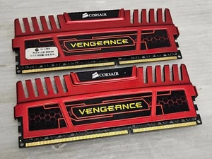 8GB (2x4GB) DDR3, PC3-12800, 1600MHz, 1.5V, CORSAIR VENGEANCE, RED, WORKING - Picture 1 of 3