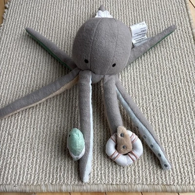 Caja y Niños Vida Marina Pulpo Bebé Actividad Juguete-CAJA Y BARRIL 12" Gris Foto 1 de 4