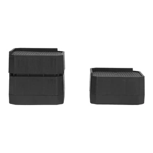 8 Set L Shaped Semi Covered Bed Risers Anti Slip Stackable Furniture Risers TS - Picture 1 of 23