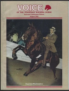 Voice Tennessee Walking Horse Magazine August 1981 Souvenir Celebration Edition - Picture 1 of 1
