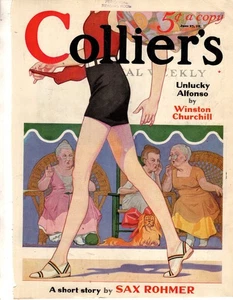 1931 Colliers June 27 - Frank Buck-Mouse Deer; Newton Baker; Churchill; Oil - Picture 1 of 1