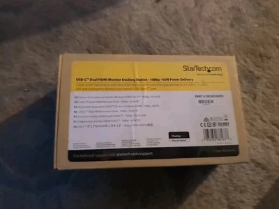 New StarTech.com DK30CHHPD Dual HDMI Monitor USB-C Docking Station in box!  - Image 1 of 2