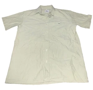 Kids Lacoste Shirt Size 12 Lime Green Crocodile Embroidered Button Down🔥 - Picture 1 of 6