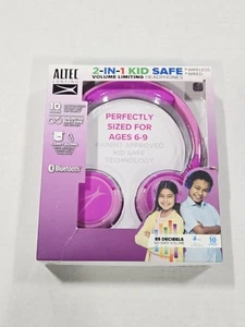 Auriculares Altec Lansing Kid Safe 2 en 1 Bluetooth Inalámbricos Rosa CAJA DAÑADA - Imagen 1 de 6