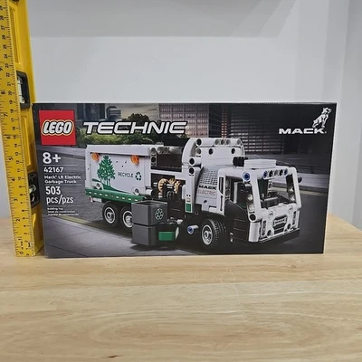 Camión de basura eléctrico LEGO Technic Mack LR 42167, el edificio de camiones de reciclaje  Foto 1 de 4