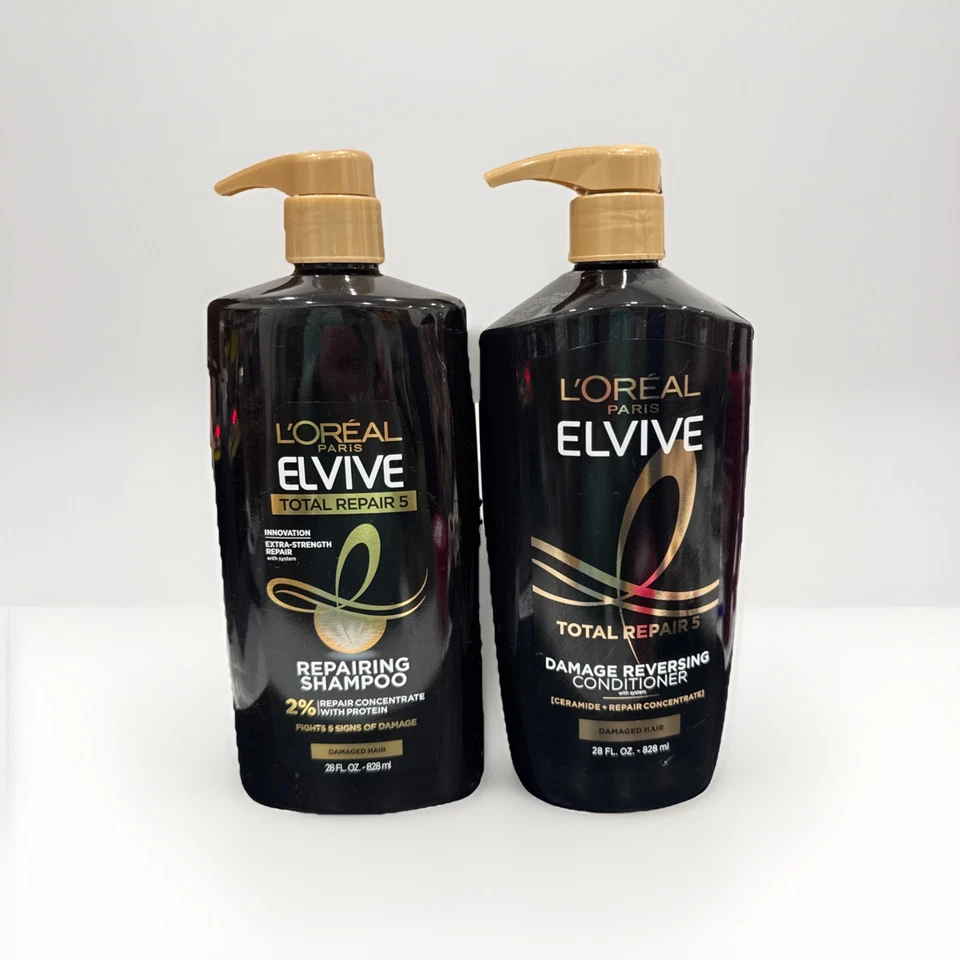 Champú y acondicionador reparador L'Oreal Paris Elvive Total Repair 5 para daños Foto 1 de 2
