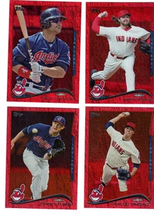 2014 Topps Red Hot Foil Ubaldo Jimenez Cleveland Indians # 216 - Picture 1 of 1