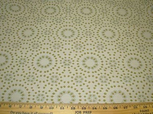 5 YDS~MODERN RETRO DOTS RINGS~WOVEN AWESOME UPHOLSTERY FABRIC FOR LESS - Picture 1 of 3