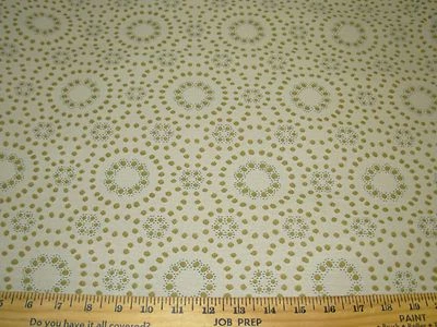 5 YDS~MODERN RETRO DOTS RINGS~WOVEN AWESOME UPHOLSTERY FABRIC FOR LESS - Image 1 of 3