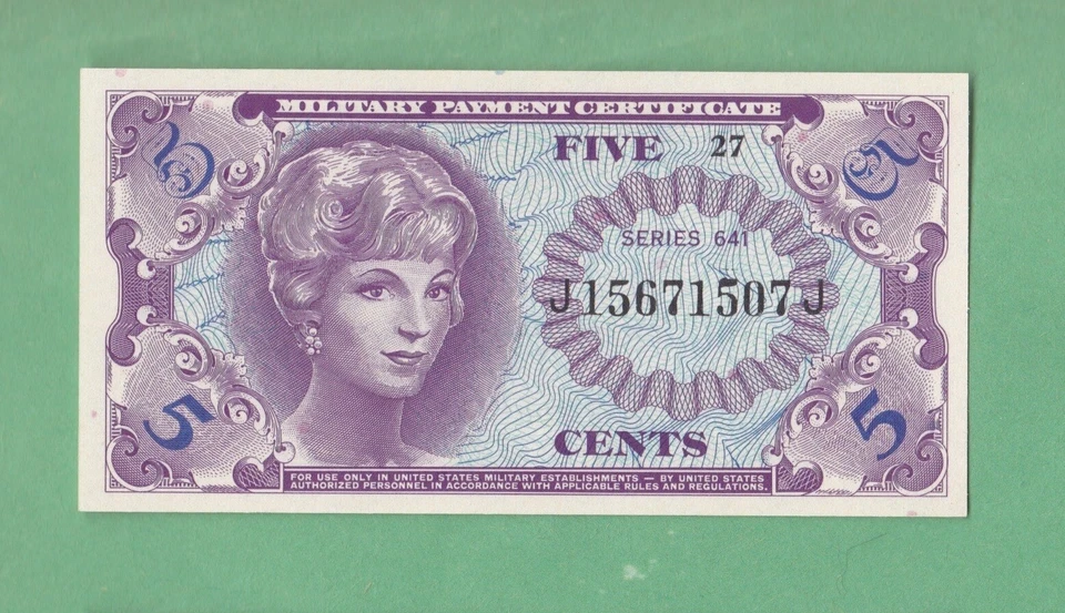 United States MPC .05 Cent  Series 641     UNCIRCULATED - Image 1 of 2