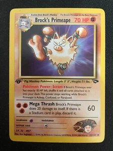 Brock’s Primeape 1st Edition Gym Challenge 35/132 Pokemon TCG - LP+ - Picture 1 of 2
