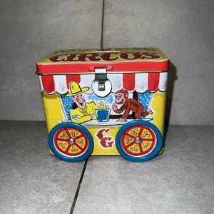 Curious George Tin Coin Bank Rolling Circus by Schylling Vintage 1995✅ - Picture 1 of 8