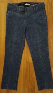 BANANA Republic Sz 2S Woman’s Blue Chambray Straight Denim Jeans Short 29x26 - Picture 1 of 5