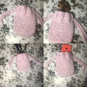 Handmade Crochet Small Bag Great For Cellphone Money Keys Pouch