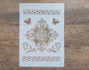 Schablone Ornamente Bordüren ST-1010456 Wandtattoo Vintage Malerei Stencil - Bild 1 von 5