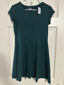 Childrens Place Girls School Uniform Dress Size XXL 16 Green Short Sleeve - Picture 1 of 3