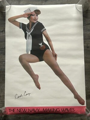 Hot Girl Sexy Babe Vintage Poster Carole Casey The New Navy Pro Arts 1981 14-354 - Image 1 of 4