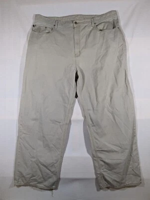 Polo Jeans Company Ralph Lauren Jeans Para Hombres 42x32 Banner Suelto Beige 100% Algodón Foto 1 de 4