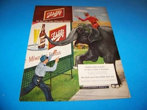 Schlitz Beer / Morton Salt Vintage Print Ad from Magazine 1951 - Picture 1 of 2
