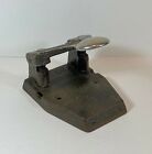 Vintage Cast Iron 2 Hole Paper Puncher Green Embossed No23