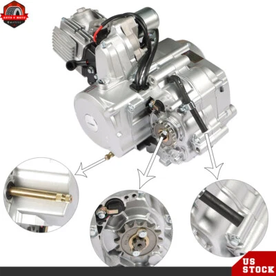 125cc Semi Auto Engine Motor for Go Kart Cart ATV Quad Taotao Coolster Buggy SSR - Image 1 of 4
