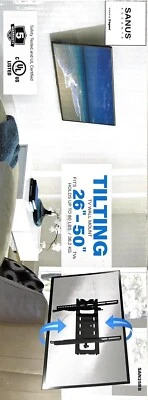 SANUS ACCENTS TILTING WALL MOUNT FOR 26- 47 TVS - SAN25BB-B1 - Image 1 of 3