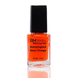 12ml Stamping Lack Neon Orange Stempellack Nagellack Konad Nail Art Stampinglack - Bild 1 von 1