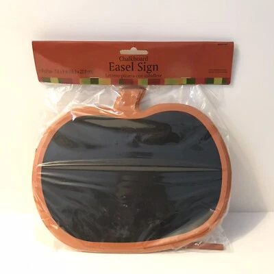 Amscan Wooden Chalkboard Easel Sign Pumpkin Chalkboard Easel Sign, 1ct New!!!   - Image 1 of 2