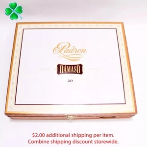 Padrón Damaso Nº 17 Caja de cigarros de madera vacía 9,5" x 8" x 2" - Imagen 1 de 10
