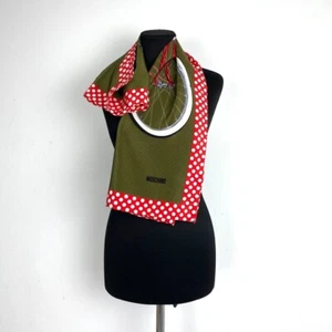 Vintage Moschino Silk Scarf Shawl Scarves Designer Women - Picture 1 of 8