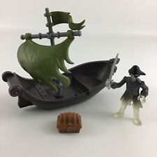 Disney Pirates Of The Caribbean Pirate Ship Playset Figure Chest Spin Master Toy