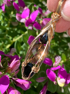 Grounding Cristaux, Hématite Fumé Quartz Tourmaline Noire Anxiété Relief Grnds - Photo 1/4