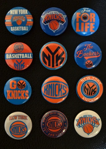 New York Knicks - 1 1/2" Inch Magnet Set (Set of 12) Cover