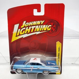 UH Johnny Lightning 1:64 JIM REED'S 1959 CHEVY IMPALA #7 BLUE NIP Rare HTF - Picture 1 of 9