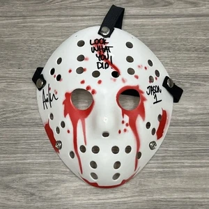 Máscara Jason Voorhees Letrero Autografiado Ari Lehman Terror Viernes 13 Certificado JSA - Imagen 1 de 8