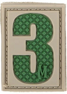 Parche Moral PVC Maxpedition Negro/Gris Número 3 - NUM3A - Imagen 1 de 1