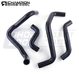 Black Silicone Radiator Coolant Hose For 72-82 81 Fiat Bertone X1/9 X19 1.3L 1.5 - Picture 1 of 10