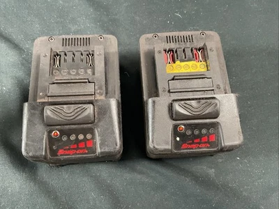 Snap-On CTB8187 18V 5Ah CTB8185 4Ah Lithium Ion Battery Packs Used Tested Foto 1 de 4